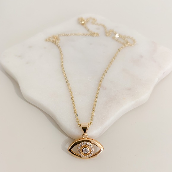 Evil Eye Necklace | 14k Gold Filled - Picture 6 of 10